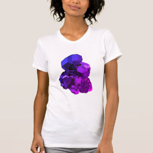 Améthyste art vectoriel féminin T-shirt ajusté