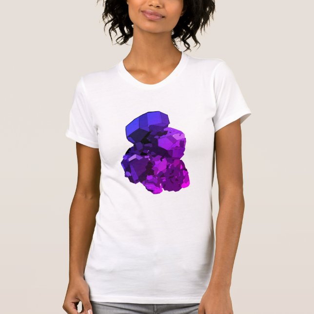 Améthyste art vectoriel féminin T-shirt ajusté (Devant)