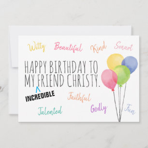 Ami Anniversaire, Tu Es Incroyable ! Carte