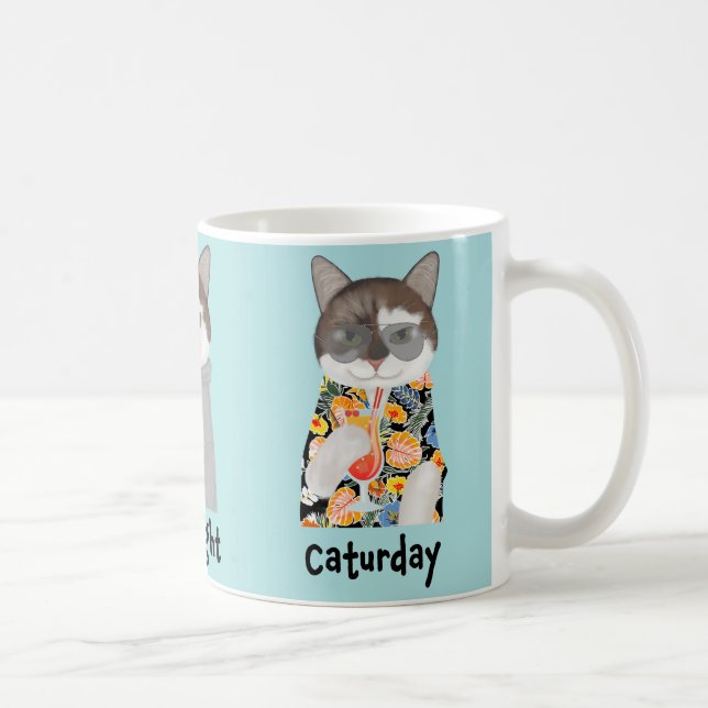 Ami le bureau chat Mug (Droite)
