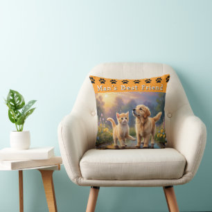 Ami personnalisable de l'homme Coussin pour chien 