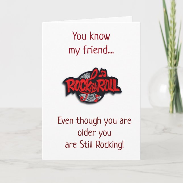 **AMI** VOUS ROCK SUR VOTRE CARTE D'ANNIVERSAIRE (Devant)