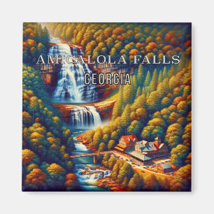 Amicalola Falls Georgia Souvenir Frigo Magnet