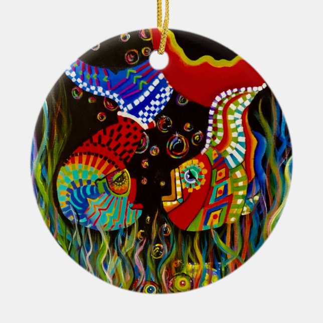 amies de poisson alpaga ornement (Devant)