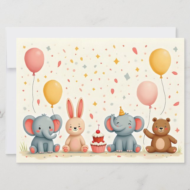 Amis Animaux dans la Magie de la Fête (Devant)