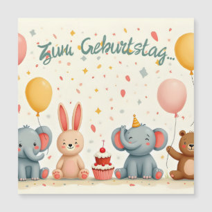 Amis animaux dans la magie de la fête