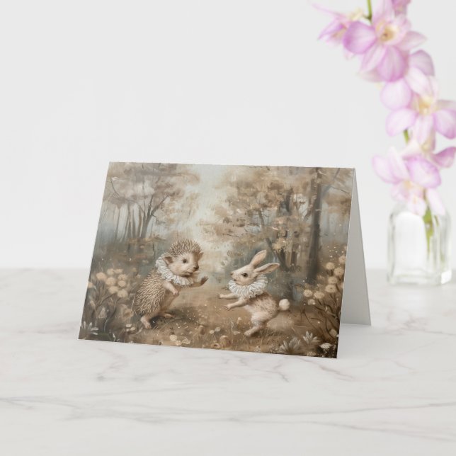 Amis - Carte de vœux pliée (Orchidée)