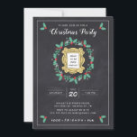 AMIS™ | Chalkboard Christmas Party Invitation<br><div class="desc">Préparez la scène pour une fête festive avec l'invitation FRIENDS™ Chalkboard Christmas Party. Doté d'un charmant arrière - plan de tableau noir, du logo emblématique de FRIENDS™ et d'accents sur le thème des vacances, cette invitation est parfaite pour organiser une fête de Noël nostalgique et amusante. Personnalisable avec les détails...</div>