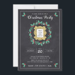 AMIS™ | Chalkboard Christmas Party Invitation<br><div class="desc">Préparez la scène pour une fête festive avec l'invitation FRIENDS™ Chalkboard Christmas Party. Doté d'un charmant arrière - plan de tableau noir, du logo emblématique de FRIENDS™ et d'accents sur le thème des vacances, cette invitation est parfaite pour organiser une fête de Noël nostalgique et amusante. Personnalisable avec les détails...</div>