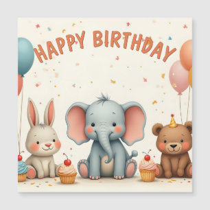 Amis d'anniversaire fantaisistes se rassemblent ic