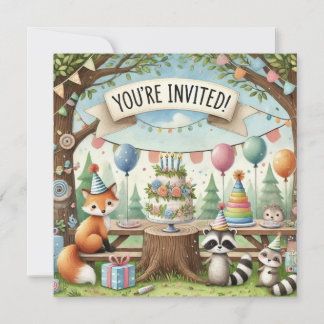 AMIS DE LA FORÊT INVITATION D'ANNIVERSAIRE