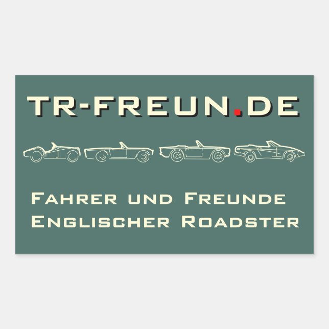 Amis de TR autocollants rectangulaires (Devant)