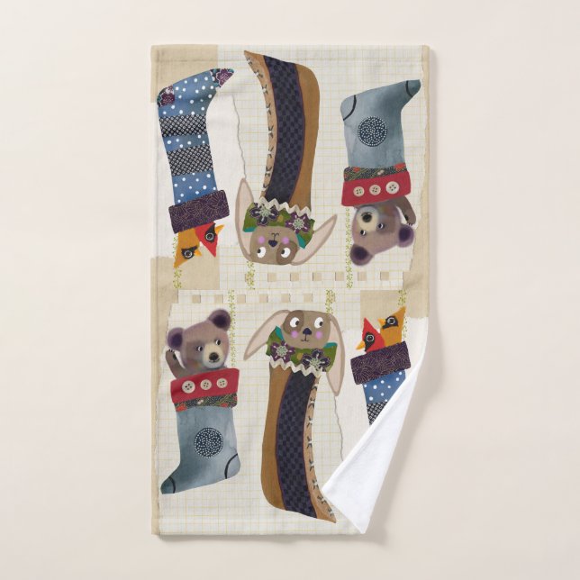 Amis d'hiver à bas serviette à main (Serviette à main)