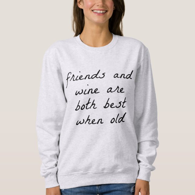 Amis et femmes du vin Sweatshirt de base (Devant)
