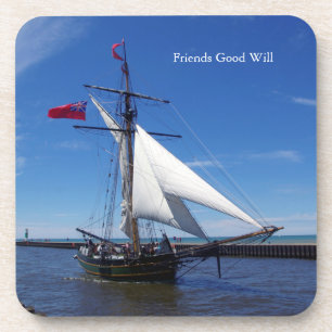 Amis Good Will ensemble 6 dessous de verre en plas