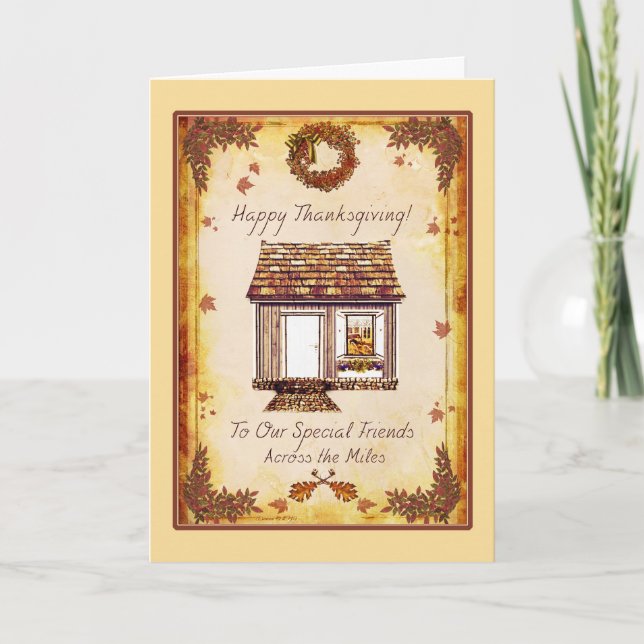 Amis spéciaux Thanksgiving à travers la carte Mile (Devant)