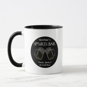 Amis, Sports & Bière - Tasse de Café de Bar des Sp