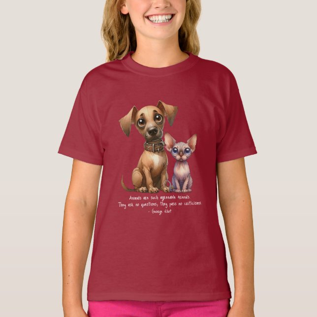 Amis - T-shirt Animaux (Devant)