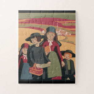 AMISH ART ENFANTS JIGSAW PUZZLE