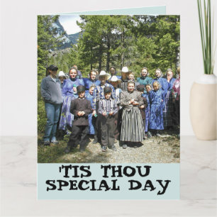 AMISH BIRTHDAY FUNNY HUMOUR CARTE DE SALUT