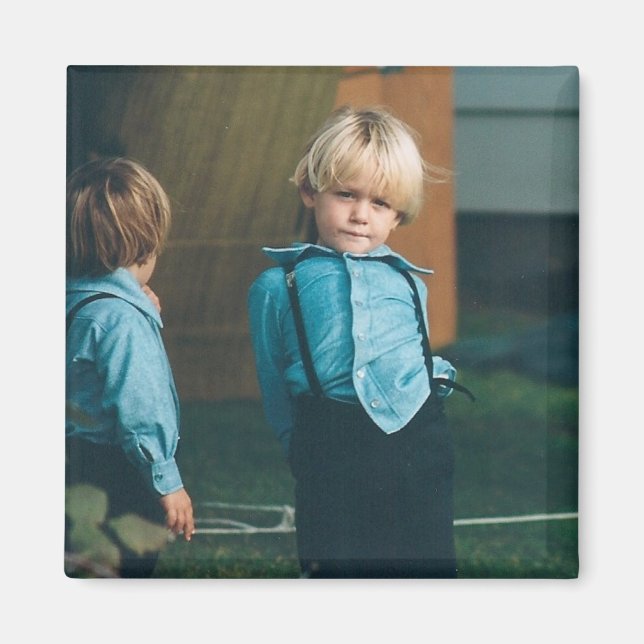 Amish Boys Lancaster County PA Magnet (Devant)