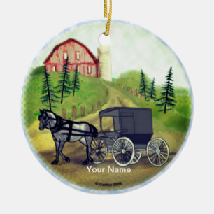 Amish Buggy de retour ornement
