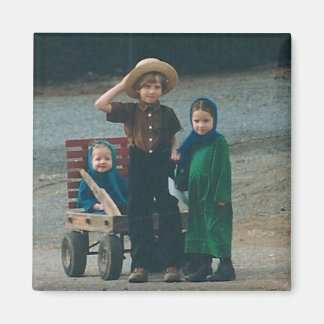Amish Kids Lancaster County PA Magnet