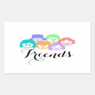 Amitié "Amis", Jolies Stickers