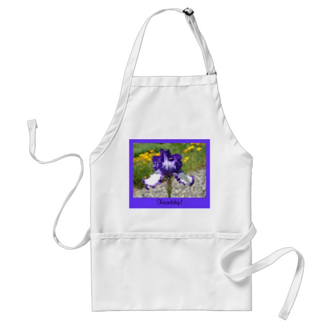 Amitié ! Cadeaux Tablier de qualité Fleur d'Iris V (Devant)