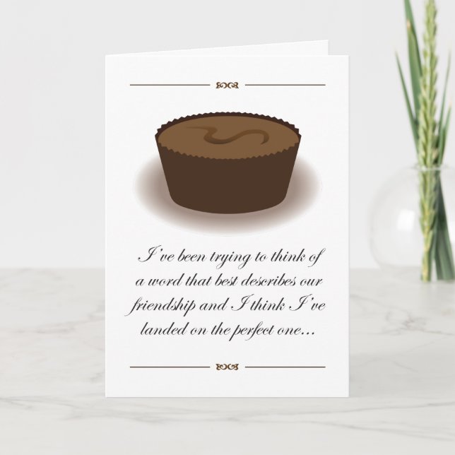 Amitié comme carte au chocolat (Devant)
