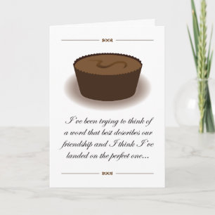 Amitié comme carte au chocolat
