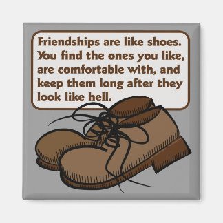 Amitiés et chaussures Magnet