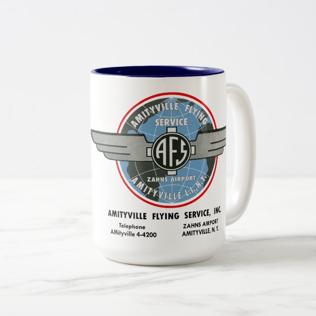 Amityville Flying Service 15 ozCoffee Mug (Devant droit)