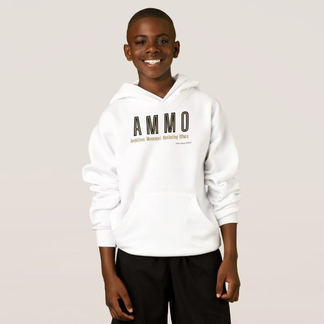 Ammo Apparel USA Acronyme Sweat - shirt à capuche  (Devant entier)