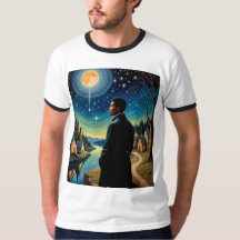 Amor Fati - T-shirt Réflexion de nuit cosmique
