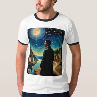 Amor Fati - T-shirt Réflexion de nuit cosmique