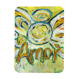 Amor Guardian Angel Word Magnet personnalisé