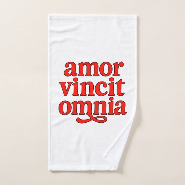 Amor vincit omnia (Serviette à main)
