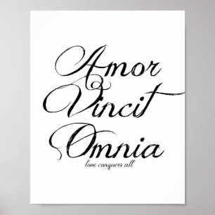 "Amor Vincit Omnia" Impression 8x10