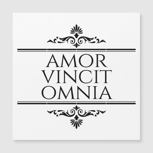 Amor Vincit Omnia Love conquiert Toutes Les Phrase (Devant)