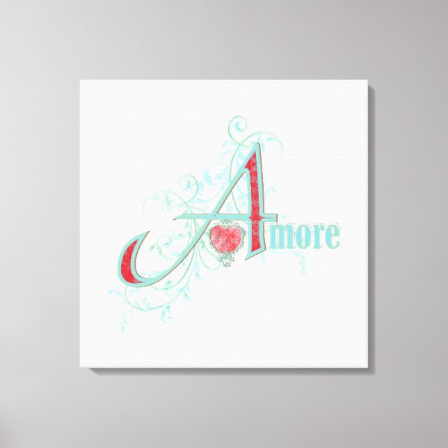 AMORE - Amour - Toile enveloppée (Recto)