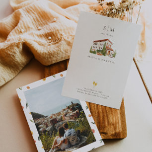 Amore & Aranci Toscane Italie Monogramme Mariage