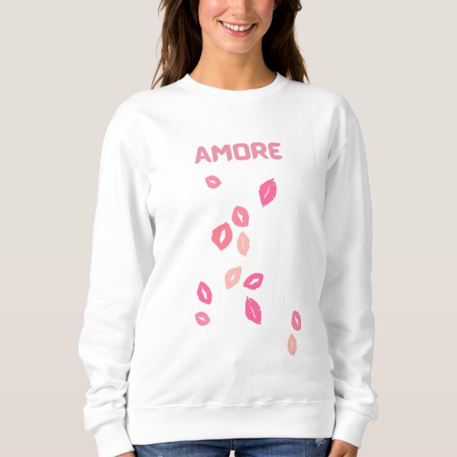 Amore Lip Print Sweatshirt (Devant)