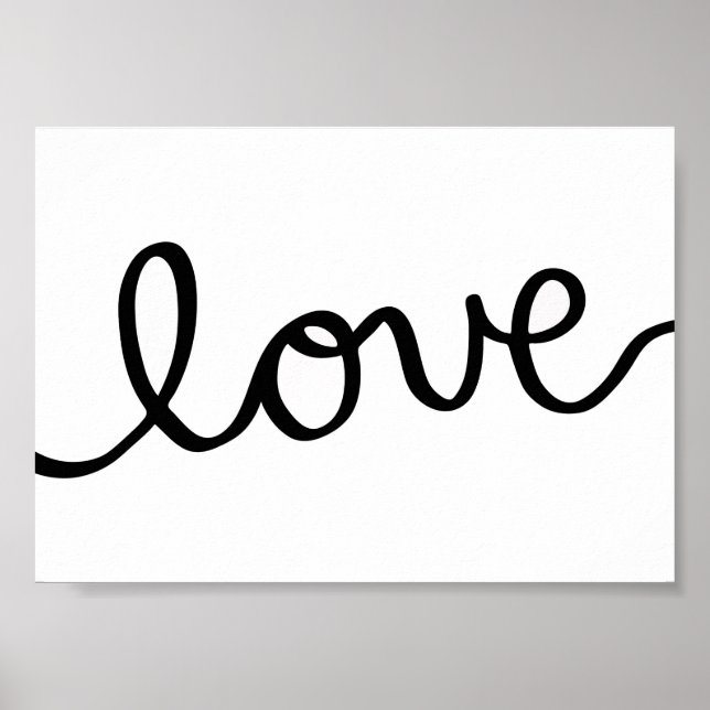 amour - 7x5 pouces - affiche d'art (Devant)