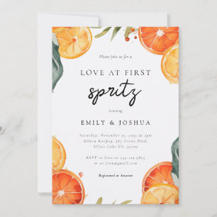 Amour à First Spritz Couples Shower Invitation