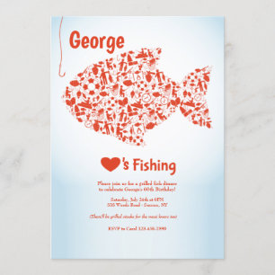 Amour à Fish Party Invitation