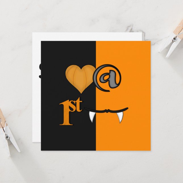 Amour à la première bouchée Halloween (Devant/Arrière en situation)