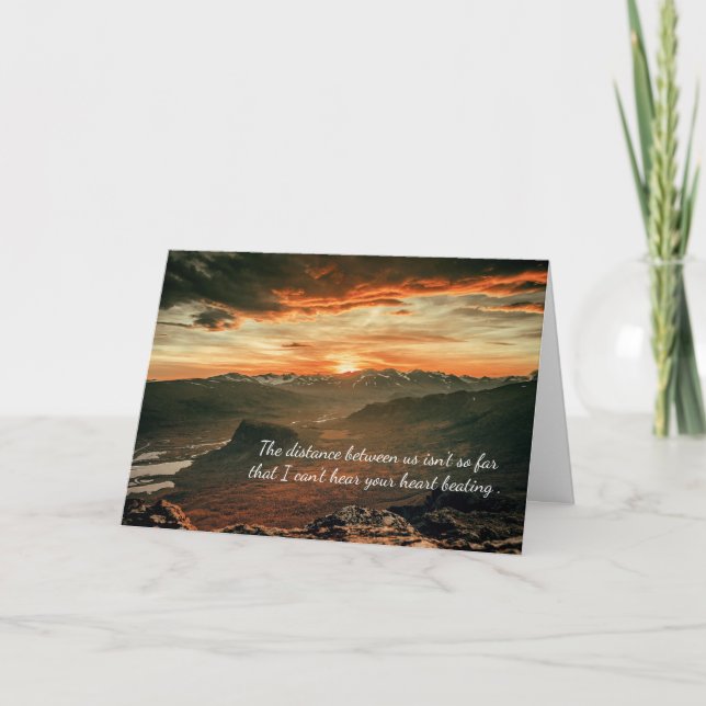 Amour à longue distance / penser à votre carte (Devant)