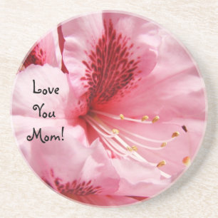 Amour à Maman ! dessous de verre en grès floral