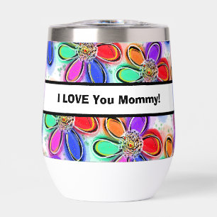 Amour à Maman Fleurs Artistiques Colorées Amour NO